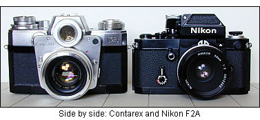 Contarex and Nikon F2A